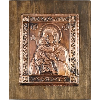 МЕДНА ИКОНА ГОЛЯМА СВЕТА БОГОРОДИЦА С МЛАДЕНЕЦА