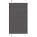 vidaXL Плисирана щора черна 80x100 cm Ширина на плата 79, 4 cm (4015122)