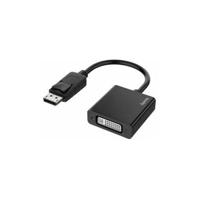 Hama Адаптер HAMA DisplayPort мъжко - DVI женско, Ultra-HD 4K, Essential, Черен, HAMA-200336