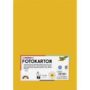 FOLIA Декоративен картон, 2 страници, A4, 300 g, 50 листа, FOLIA, тъмножълт 614/50 16 (614/50 16)