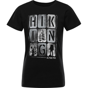 Alpine Pro Детска тениска от органичен памук ALPINE PRO TERMESO 2 черна варианта pe ALPINE PRO | Cheren | Момчешки | 116/122