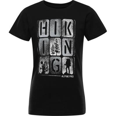 Alpine Pro Детска тениска от органичен памук ALPINE PRO TERMESO 2 черна варианта pe ALPINE PRO | Cheren | Момчешки | 116/122