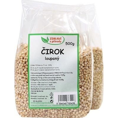 IPJ Natur Čirok bílý loupaný zrno 0,5 kg