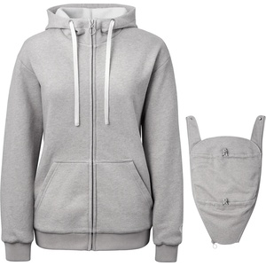 Mamalila Дамско яке за тренировка Mamalila Women's Sweat-Tragejacke London Training jacket - Grey Melange (103-2662-0214)