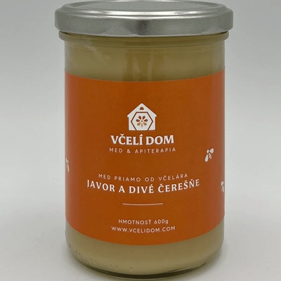 Včelí dom Med z kvetov javora a divej čerešne 600 g