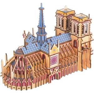 Woodcraft construction kit Woodcraft Дървен 3D пъзел Катедрала Нотр Дам (DL-G060)