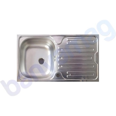 Franke Мивка от неръждаема стомана Inset, 780×435, десен отцедник (101.0077.579)