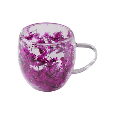 CupHup Стъклена термо чаша CupHup Stinking Hellebore с двойно дъно (02-07)