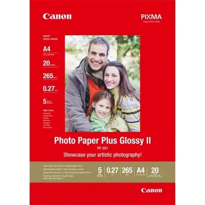 Canon Хартия, Canon Plus Glossy II PP-201, A4, 20 sheets (2311B019BA)