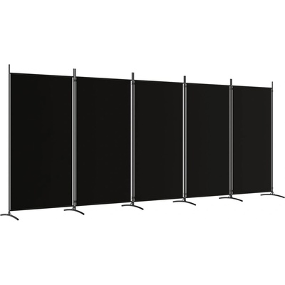 vidaXL 5dílné plátno Černá 433 x 180 cm Látka – Zboží Dáma