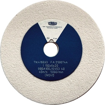 Tyrolit Brusný kotouč plochý 150 x 6 x 20 mm 99BA100J10V40 T416693