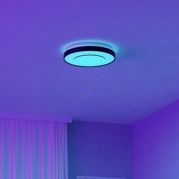 EGLO 300688 -LED RGBW димируемо таванно осветително тяло MONTERIGGIONI-Z LED/18, 5W/230V черно + дистанционно управление (EG300688)