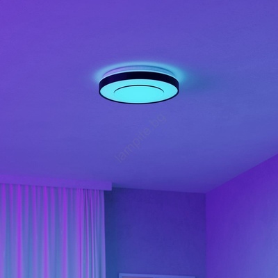 EGLO 300688 -LED RGBW димируемо таванно осветително тяло MONTERIGGIONI-Z LED/18, 5W/230V черно + дистанционно управление (EG300688)