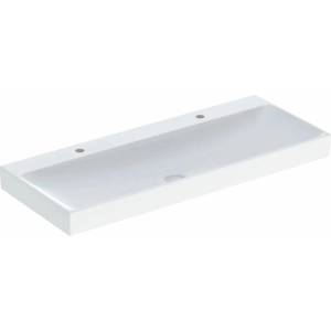 Geberit Двойна мивка за мебели Geberit One 120 см, лъскаво бяла, с отвор за смесител (505.022.01.5)