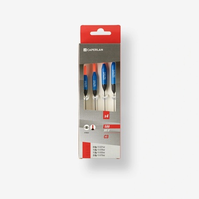 CAPERLAN Sada 4 splávků na plavanou C3 CPF-F500 0,6g, 1g, 1,5g, 2g
