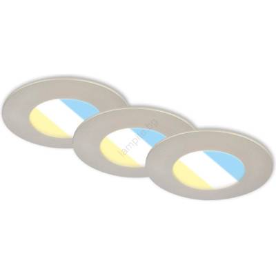 Briloner 7598032 -К-кт 3x LED Лампа за вграждане в баня LED/4, 9W/230V IP44 хром (BL1866)
