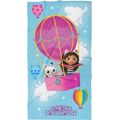 Carbotex osuška Gábinin Kouzelný Domek létající balón 70 x 140 cm