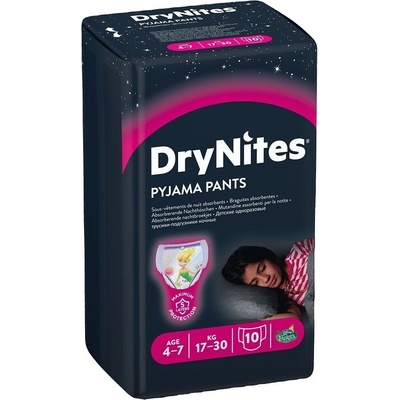 DryNites kalh.abs. pro dívky 4-7 let/17-30 kg /10 ks