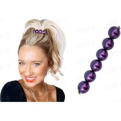 Doplněk ke sponám Pony-O ve tvaru perel Obsah: Mauve Pearl