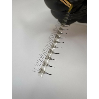 Luxury Lashes 5D Riasy Premium LINE v hotovom vejáriku 1 000 Ks Zakrivenie umelých rias: D, Dĺžka umelých rias: 7 mm, Hrúbka rias: 007