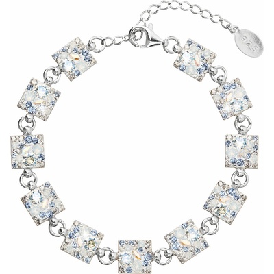 PAVONA Strieborný náramok so Swarovski krištáľmi modrý 33047.3 light sapphire