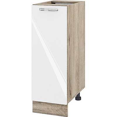 ИРИМ Долен кухненски шкаф Сити АРФ-Бяло гланц-05-20 30 см