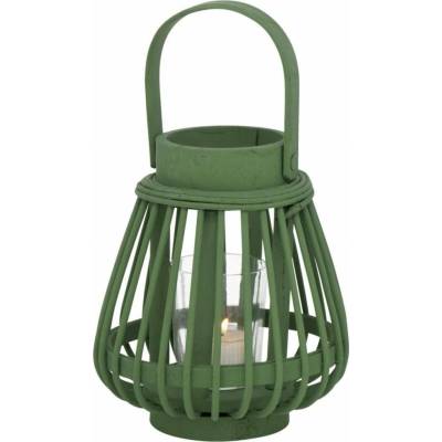 Boltze Bambusový lampáš Ilvie, 16 cm, čajová sviečka