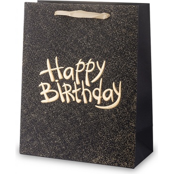 Dárková taška Happy Birthday zlatá 135335