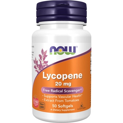 Now Foods Lykopen 20 mg 50 kapsúl