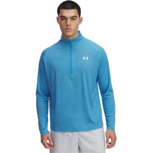 Under Armour Tech ½ Zip Long Sleeve Mens - Ether Blue - sportihobi - 140,80 лв