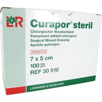 CURAPOR sterilní náplast 100 ks 7 x 5 cm