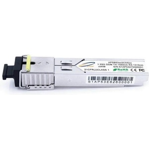 Atop Technology 1.25G BiDi SFP оптичен модул по едно влакно, Tx: 1550 nm, Rx: 1310 nm, SC, 20 км, Atop (APSB53123CDS20)