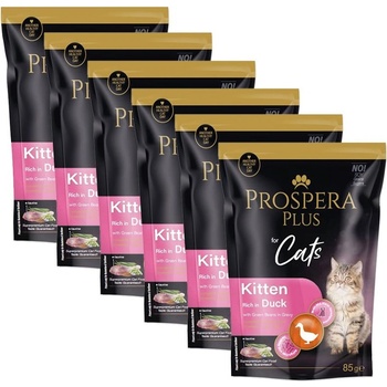 Prospera Plus Kitten Патешко месо и зелени фасул 6 x 85 г