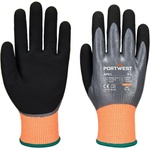 Portwest ap51 cut f15 aqua / Нитрилни ръкавици, устойчиви на порязване, ниво f - сиво/черно m (ap51g8rm)