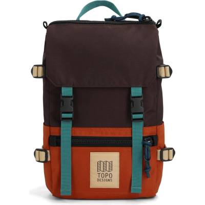 Topo Designs Дневна раница Topo designs Rover Pack Mini Recycled Daypack - Clay / Chocolate - размер One Size (502-8703-1411)