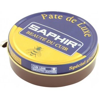 Saphir Восък за обувки Saphir Pate de Luxe Beauté du Cuir (50 мл) - Medium Brown Кожени обувки