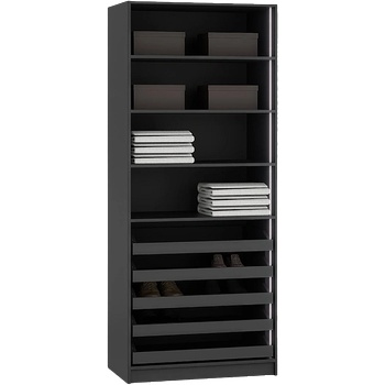 Carmen Двукрилен гардероб с чекмеджета york - графит