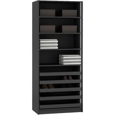 Carmen Двукрилен гардероб с чекмеджета york - графит