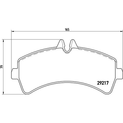 BREMBO Sada brzdových platničiek kotúčovej brzdy P50060