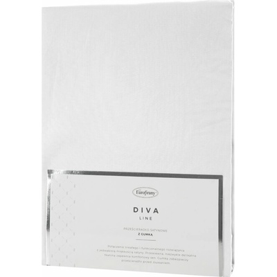 Eurofirany Prestieradlo DINA z bavlneného saténu biele bavlna satén 100x200x35