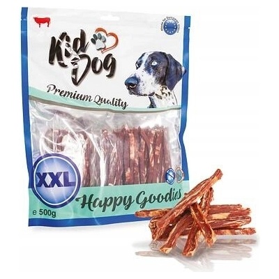 Kiddog Sušené maškrty hovädzie pásiky Stek 500 g