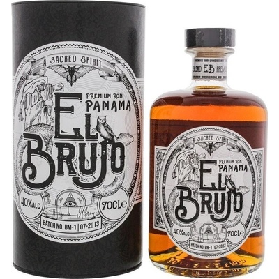 Rum El Brujo Panama 8y 40% 0,7 l (tuba)