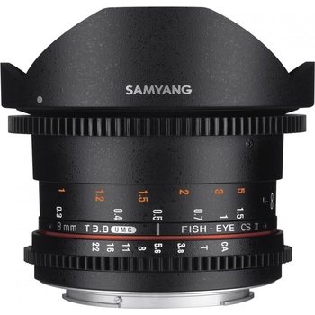 Samyang 8mm T/3.8 VDSLR UMC Fish-Eye CS II Canon EF