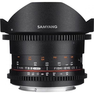 Samyang 8mm T/3.8 VDSLR UMC Fish-Eye CS II Canon EF