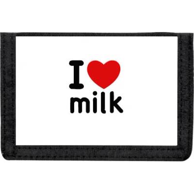 Peněženka na suchý zip I Love milk