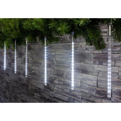 MagicHome Reťaz Icicle 240 LED studená biela 8 cencúľov 2,5 m