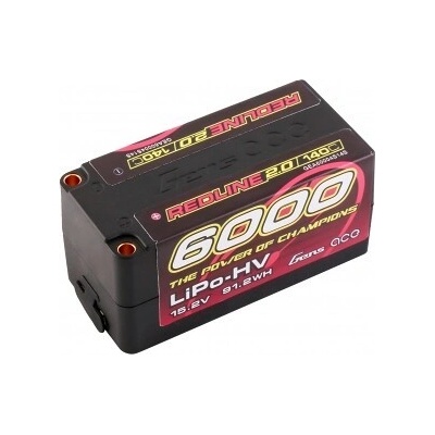 GensAce Redline 2.0 Shorty 4S HV 15.2V-140C-6000 98x47x47 mm 410g