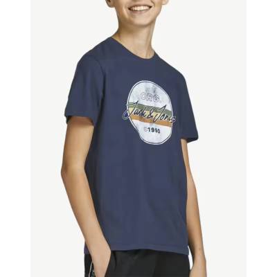 JACK & JONES Jorbrady Tee Ss Crew Neck Sn Jnr Navy