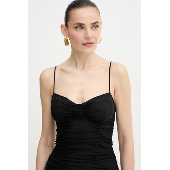 GUESS Рокля Guess CALLIE в черно къса с кройка по тялото W5YK0T KBAH2 (W5YK0T.KBAH2)