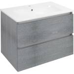 SAPHO Ezara - Шкаф за мивка, 70x46x52 см, 2 чекмеджета, сребрист дъб EZ701-1111 (EZ701-1111)
